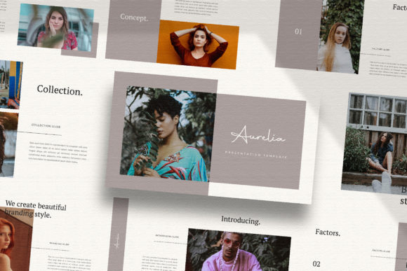 AURELIA: A Minimal Keynote Template for Media & Marketing