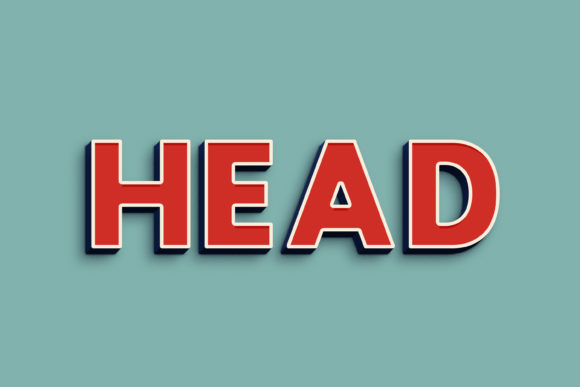Elevate Your Brand with Head - 3D Text Style Effect PSD