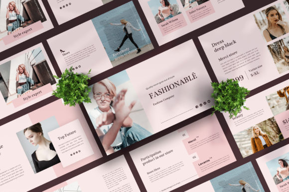 Elevate Your Slides: The FASHIONABLĒ - Powerpoint Template